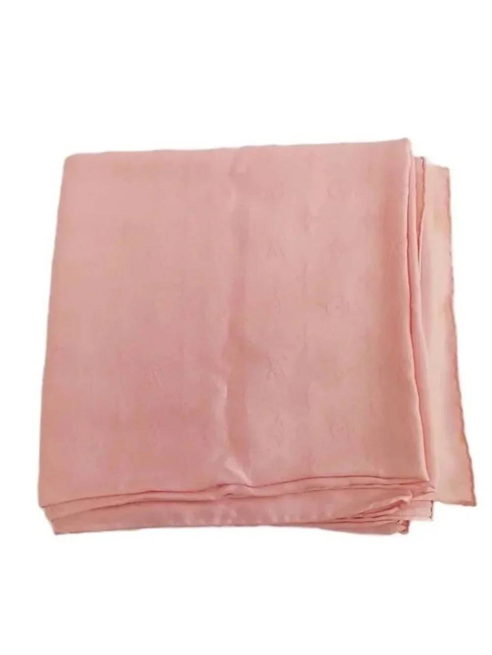 Louis Vuitton Scarf Large Silk Monogram All Over Print Logo Pink